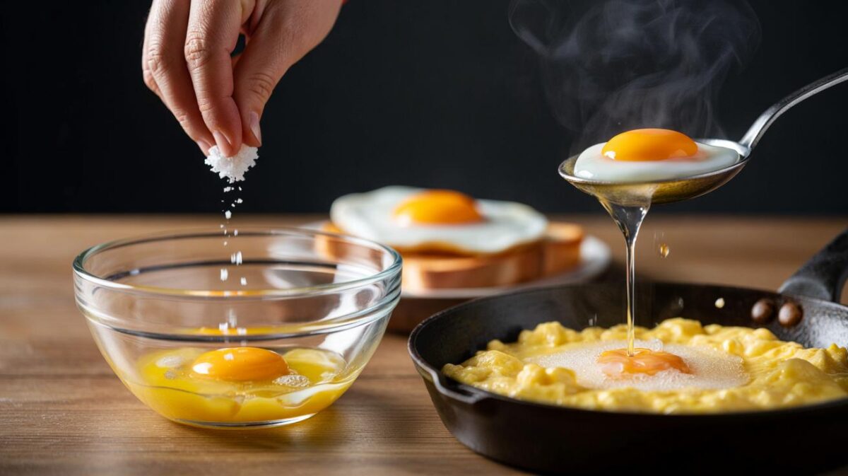 "Every time I cook an egg with salt, it turns out better" – here’s the science behind it