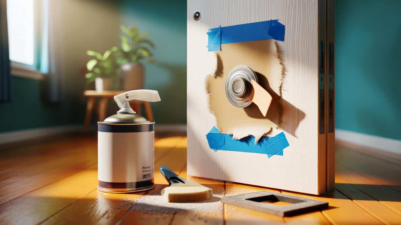 The two-product trick to fix a hole in a door in just 30–60 minutes — without leaving a trace