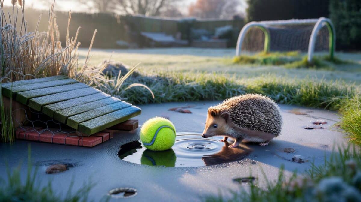 Why a simple tennis ball could save a hedgehog this winter
